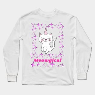 Meowgical cat Long Sleeve T-Shirt